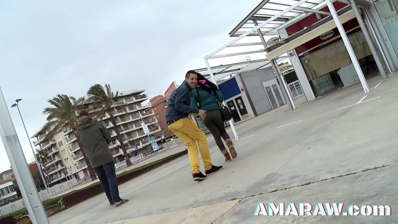 Amaraw: Big tits Samantha Pink getting drilled by two men