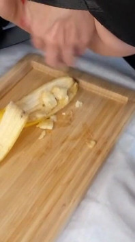 Banana in My Pussy Close up
