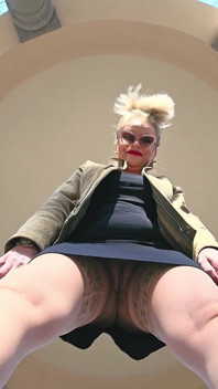 Mature Lady Having Fun Outside