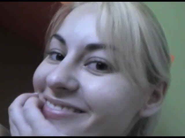 All Those Girlfriends: Blonde teenage beauty Gabrielle plays with her wigs