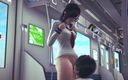 Waifu club 3D: Friend Licked the Pussy of the Girl From the Train