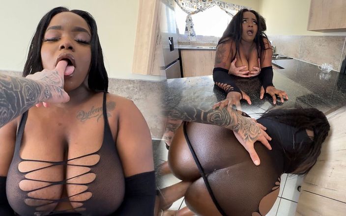 BootyClapper187: Adik tiri kulit hitam semok ini pengen banget teh, tapi...