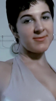 Sabrina: horny brunette Sabrina doing a strip