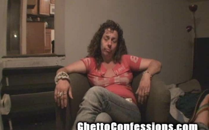 Ghetto Confessions: Edepsiz mutlu fahişe yaşlı erkekleri uzağa atıyor hepimiz için yarak...