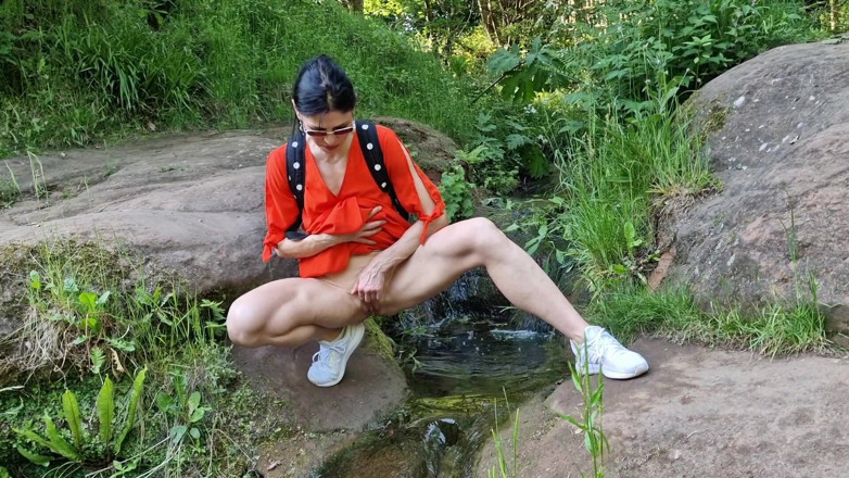 Nicky Brill: Outdoors Naked and Pissing in Public Compilation