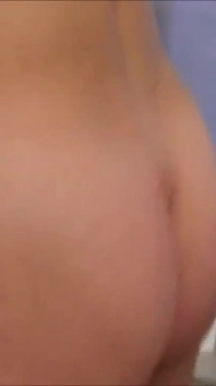 He gets out of the shower but can't resist and puts her doggy style
