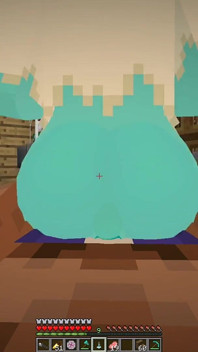 Minecraft jenny mod, Allie नामक जिन्न को बुला रही है और गले में गहरे लेने की तरह उससे यौन एहसान चाहती है