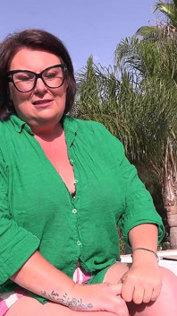 Auntjudys - a Naughty Poolside Interview with Busty British MILF Jojo Robinson