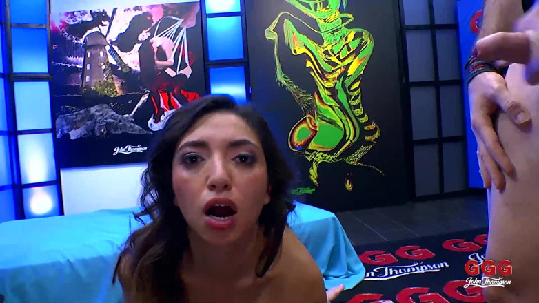 Threesome and GangBang: Frida the Cum Latina in Extreme Ggg Bukkake