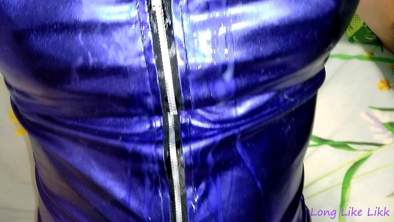 LongLikeLikk: sperma in blauem kleid