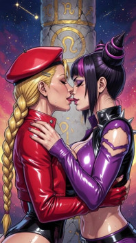 Street Fighter Juri and Cammy (ai)