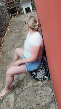Dildoing While Hiking Then Blowjob with Stranger
