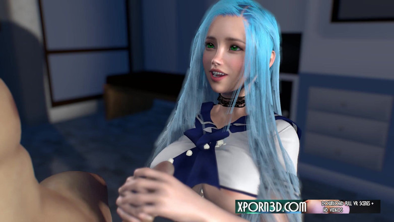 The Scenes: Vollbusiges asiatisches schätzchen handjobs und cumshots - 3D Hentai japanisch