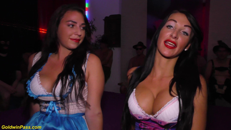 Goldwin pass: German oktoberfest after party orgy
