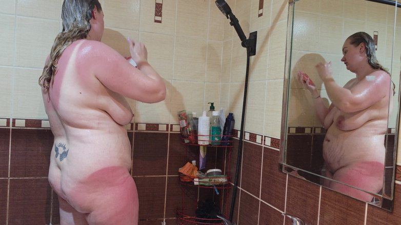 HNC Productions: My Chubby Wife with Big Natural Tits Takes a Shower...