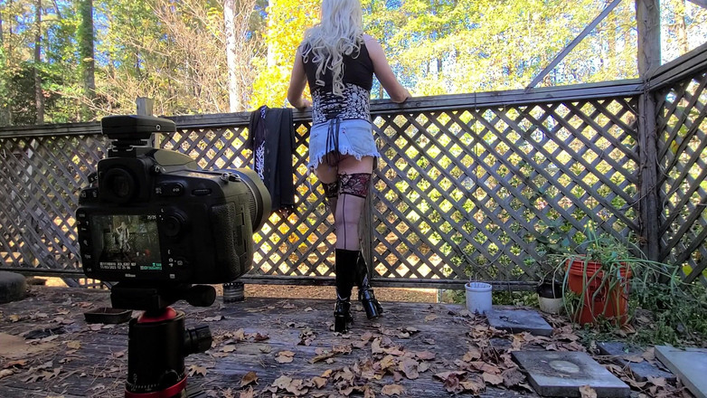 Jon Screcrow: Crossdresser Jon Scarecrow Bts Photoshoot