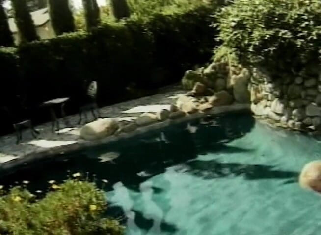 Lesbo Tube: Two hot girls playing by the pool