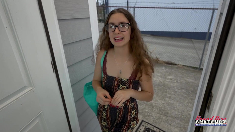 Brand New Amateurs: Teen nerd comes in for audition sucks cock and fucks...