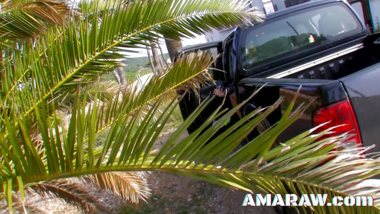 Amaraw: Blonde Dickxy getting her anal hole plugged at the beach