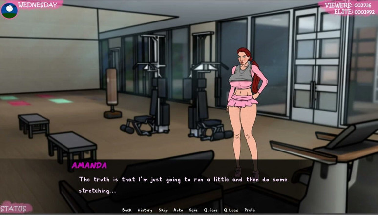 XXX Games Bunk: Sexy cvičení v tělocvičně nahoře bez a odhalování oblečení