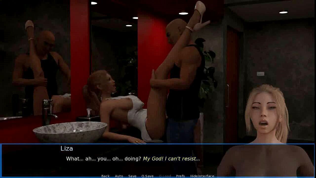Liza's story: wife cheating her husband in a public toilet - ep. 13-Dirty GamesxXx-Dirty GamesXxX