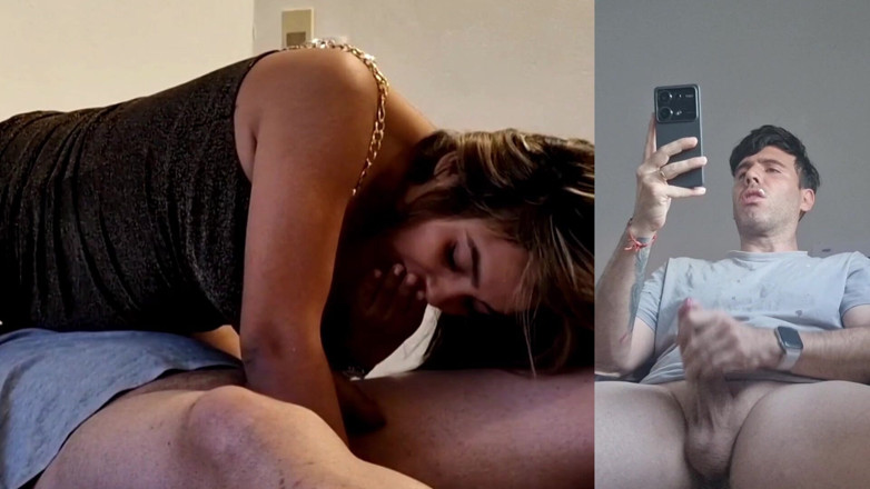 Latinascachondas: My Boyfriend Sees How I Suck Another Cock