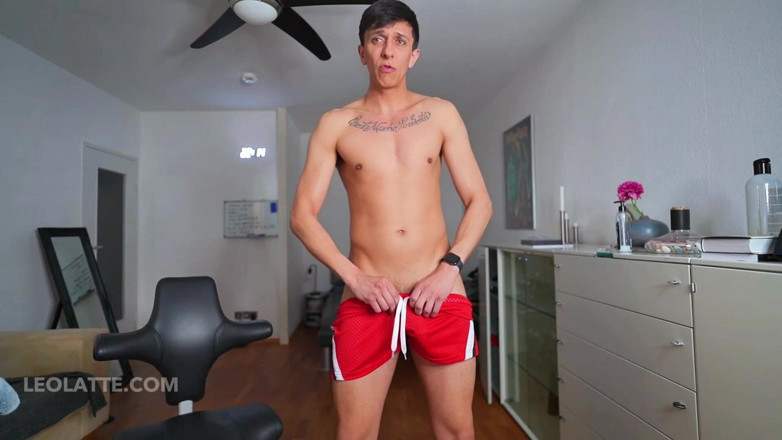 Leo_latte: Leo Latte Strips &amp; Jerks off Until He Cums Hard