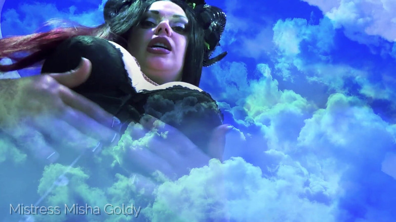 Goddess Misha Goldy: विशाल सक्कुबस आपका वीर्य निकाल रहा है और कुचल रहा है