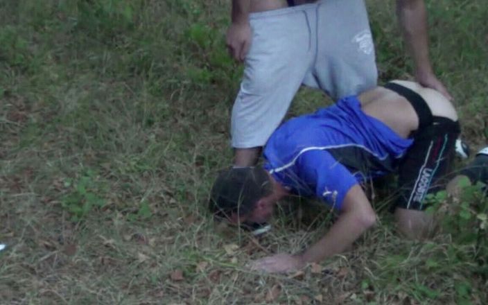 Crunch Boy: Fucked by Sexy Bottom in Exhib Outdoor