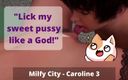Borzoa: Riding on a man&amp;#039;s face with my pussy [Milfy City - Caroline -...