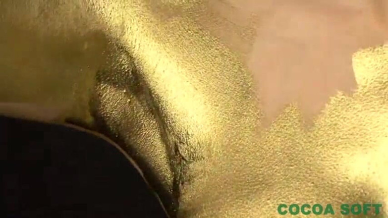 Cocoa Soft: The first pregnant woman in the gold paint