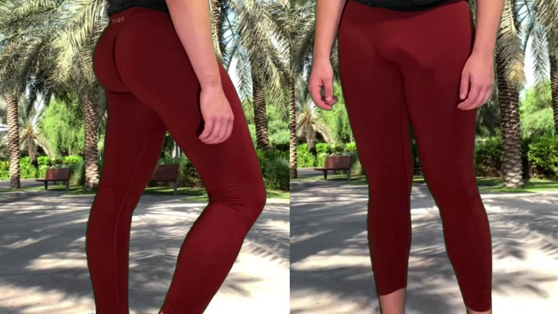 Lucas Nathan King: Shemale dengan batang besar berkelip di tempat awam dalam seluar...