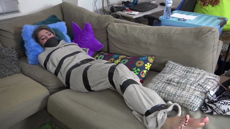 Restricting Ropes: Luna Grey - encased blanket