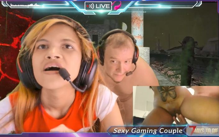 Sexy gaming couple: Fucking While Gaming 7 Days to Melt Fingering That Tight Pussy...