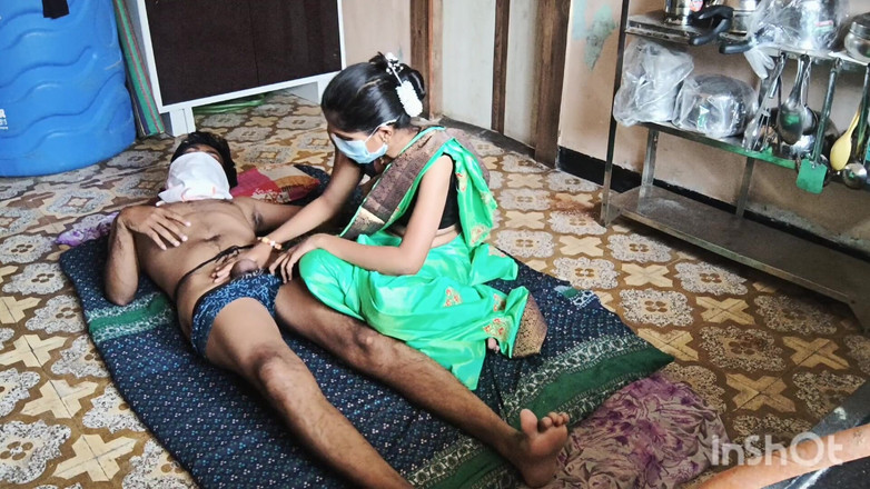 Desishycouple: Shivani in Green Saree Getting Ready. Uncut Full Video.