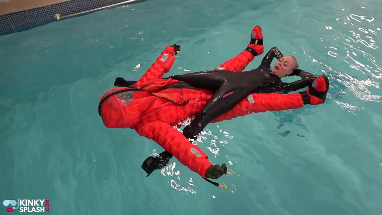 UKCuteGirl Lucy Lauren: Human Life Raft - Inflated Suit Slave Pool Domination