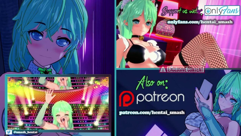 Hentai Smash: Historia Reiss rubs and fingers her pussy while wearing her...