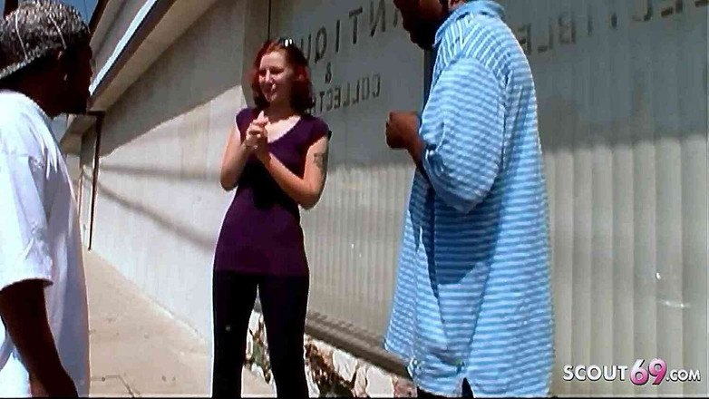 Full porn collection: 흑인 대물 자지에게 따먹히는 빨간 머리 얼간이 십대 3명의 섹스 - 거대한 자지 난쟁이와 친구