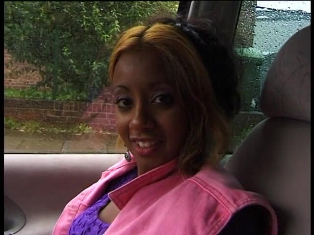 Lucky Cooch: Picked up ebony with colored hair gives a nice blowjob...