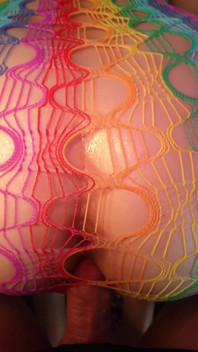 Homemade Sex Tape: Horny GF with Huge Tits in Fishnet Sucks & Fucks in Doggy with Loud Moans - Lilykoti