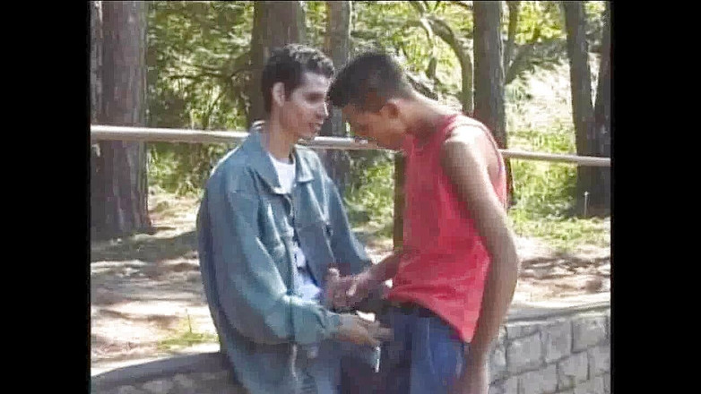 Discret Cruising sex: Latino-twinks fcukin im exhibitionistischen wald cruisen