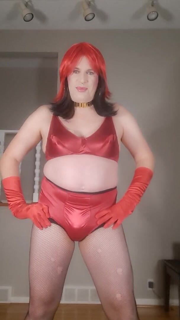 Victoria Lecherri: Your red satin whore for a night!