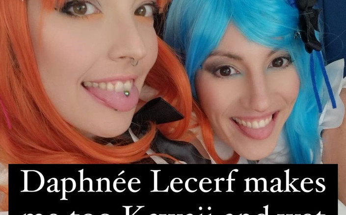 Lety Howl: Lety Howl和daphnee lecerf女同性恋舔肛门操逼，穿戴式假阳具以倒计时的JOI结束