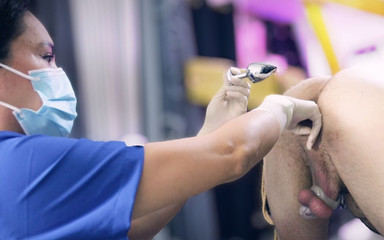 DominaFireOfficial: Prostat muayenesi anal eğitime ve lavmana dönüşüyor