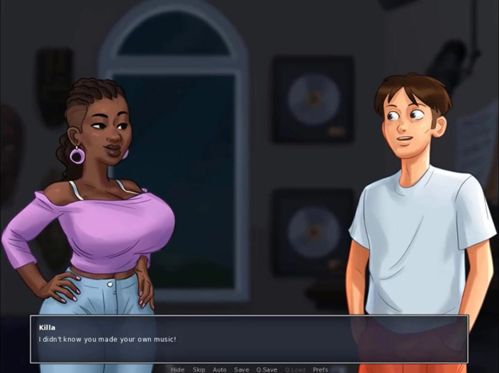 Cartoon Play: Summertime saga teil 214 - schwarzer musiklehrer lutscht