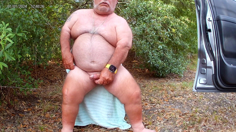 Mark Fletcher: Mark Fletcher Eating My Cum Again in the Woods
