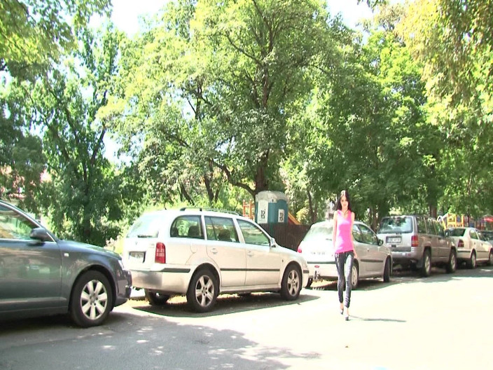 European fresh porn: Si rambut coklat panas dari taman dijemput untuk seks