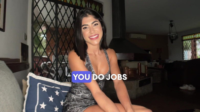 Johnny Grey: První casting prsaté brazilské teenagerky: Hluboké kouření a sexy rimming...