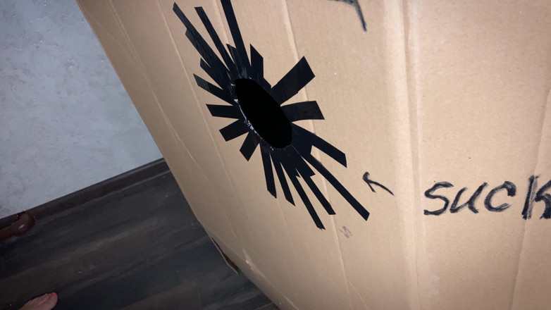 AnGelya G: A hole in the wall with a cock and a...