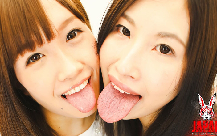 Japan Fetish Fusion: Sărut lesbian intens cu salivă împletită Yua Hidaka Kayama